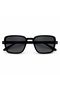 Unisex Black Square Sunglasses – Modern & Stylish Design with Uv400 Protection - 2