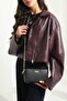 Daisy Model Genuine Leather Double Zipper Crossbody Women's Bag Si - 2