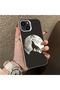 iPhone 15 Compatible Hard Acrylic Back Silicone Edge Lens Protection Case Wild Wolf - 3