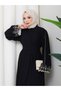 Women's Modest Clothing Abaya Ferace Long Dress with Embroidered and Stylish Sleeves - 4