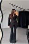 Double Piece Tie-Detail Button Corset Design Fitted Waist Design Equivalent Series Stylish Blazer Jacket - 5