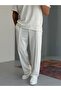 Seam Detail 100% Cotton White Sweatpants - 2