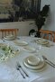 Leaf Guipure Lace 4-Piece Set Placemat Gardenia Linen Washable Stain Resistant 35X50 cm - 2