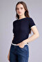 100% Cotton Slim Fit Ribbed T-Shirt F3504Ax26Sp - 3