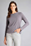 100% Cotton Regular Fit Crew Neck Basic Plain Long Sleeve T-Shirt G8523Ax26Sp - 3