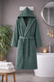 Cotton Piece Hooded Bathrobe for Women and Men Pocketed Hooded Premium Bathrobe - 6