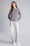 100% Cotton Regular Fit Crew Neck Basic Plain Long Sleeve T-Shirt G8523Ax26Sp - 2