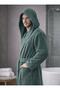 Cotton Piece Hooded Bathrobe for Women and Men Pocketed Hooded Premium Bathrobe - 5