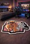 Non-Slip Sole Playstation Xbox Themed Machine Washable Gamer Youth Room on Machine Rug 80X150