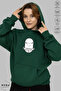 Unisex Hoodie Capricorn Capricorn Printed Hooded Brushed Inside Oversized 100% Cotton Combed Cotton Sweatshirt