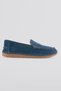 Women's Genuine Suede Loafers Comfort Sole Casual Shoes Monela Denim Blue - 2