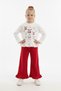 Girl's 100% Cotton Ruffle Top and Bottom Set - with Buckle Gift (Ages 3-8) - 2