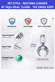 Zet Style–"Noctara Lunaris" Moonstone Crescent Talisman Men's Single Earring -Stainless Steel - 4