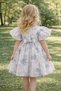 Girl's Floral Print Tulle Piece Princess Dress 2-6 Years - Special Occasion, Birthday, Wedding & Festive - 3