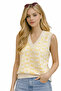 Yellow Heart V-Neck Regular Women's Sweater