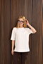 Long Oversized Slit T-Shirt, Off Shoulder, Crew Neck, Soft and Comfortable Oysho Fabric - 4
