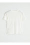 Lcw Kids White Slogan Printed Crew Neck Boys' T-Shirt - 4