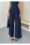 New Season Three Pleated Dok Woven Maş Bol Wide-Leg De Leg Palazzo Pants