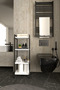 4-Tier Bathroom Kitchen Shelf Bathroom Cabinet Multi-Purpose Cabinet Metal Towel Kitchen Organizer Stylish Organizer - 2