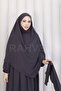 طقم فستان مع حجاب وسروال - 7