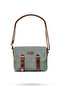 Design 01 Canvas - Leather Khaki Green Messenger Bag