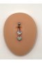 Mini Kalpli Göbek Piercing Çelik - 3