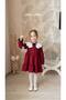 Girl's Collar Detail Bow Dress - 3