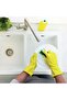 Yellow Latex Kitchen Gloves Large - 2