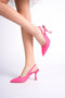 Aura Women's Pink Heeled Shoes - 4
