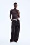 Ribbed silk-blend top - 2