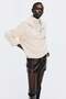Oversized collared jumper