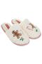 White Christmas Slipper with Patterned 39-40