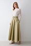 Zip Detail Poplin Skirt 32-2714