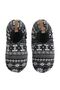 Men's Black Socks Slipper with Gray Patterned 44-46 - 2