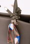 Women's Scarf Shoulder Bag , Large Size Zippered Vegan Leather Bag - 4