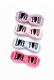 Plush Bowknot Makeup & Spa Bandanas – Soft Hair Band with Love You Written (Multicolor) - 3