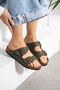 Milano Double Tape Buckled Slipper |   Comfortable Sole Casual Summer Shoes Sandals - Slipper - 3