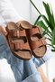 Milano Double Tape Buckled Slipper |   Comfortable Sole Casual Summer Shoes Sandals - Slipper