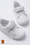 Genuine Leather Orthopedic Flexible Sole First Step Baby Sneaker Shoes - Wide Fit - 4