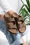 Milano Double Tape Buckled Slipper |   Comfortable Sole Casual Summer Shoes Sandals - Slipper