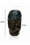 Handmade Glass Vase 22 cm – Heavy Smoked Decorative Design Object - 4
