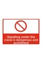 Staying under the Scaffold Is Dangerous and Prohibited Dekota Baski – 3 mm Forex Warning Sign 25 cm × 35cm
