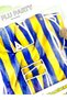 Yellow - Navy Blue - Football Themed "Happy Birthday" Text Banner - 5