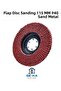Flap Disc Sanding Disc 115 mm P40 Sand Metal - Wood Grinding Disc 10 Pieces - 4