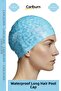 # Bone Long Hair Non-Slip Waterproof Leak-Proof Swimming Pool Sea Cap Elastic Cloth Swimming Hat - 3