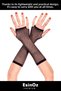 # Gloves Women Long Modern Stylish Fingerless Stretchy Fishnet Party Costume Gloves 26cm - 6