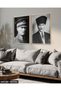 Mustafa Kemal Atatürk 2 Piece Wooden Framed Painting Act - 4