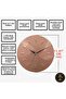 Minimalist Modern Handmade Copper Wall Clock - 5
