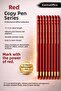 Red Headed Pen Set of 12 17.5 cm – Professional Red Copy Pen for Office School Archives