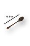 Gaziantep Rose Motif Teaspoon Set 6 Pieces Copper Color Zamak Ball Head - 8